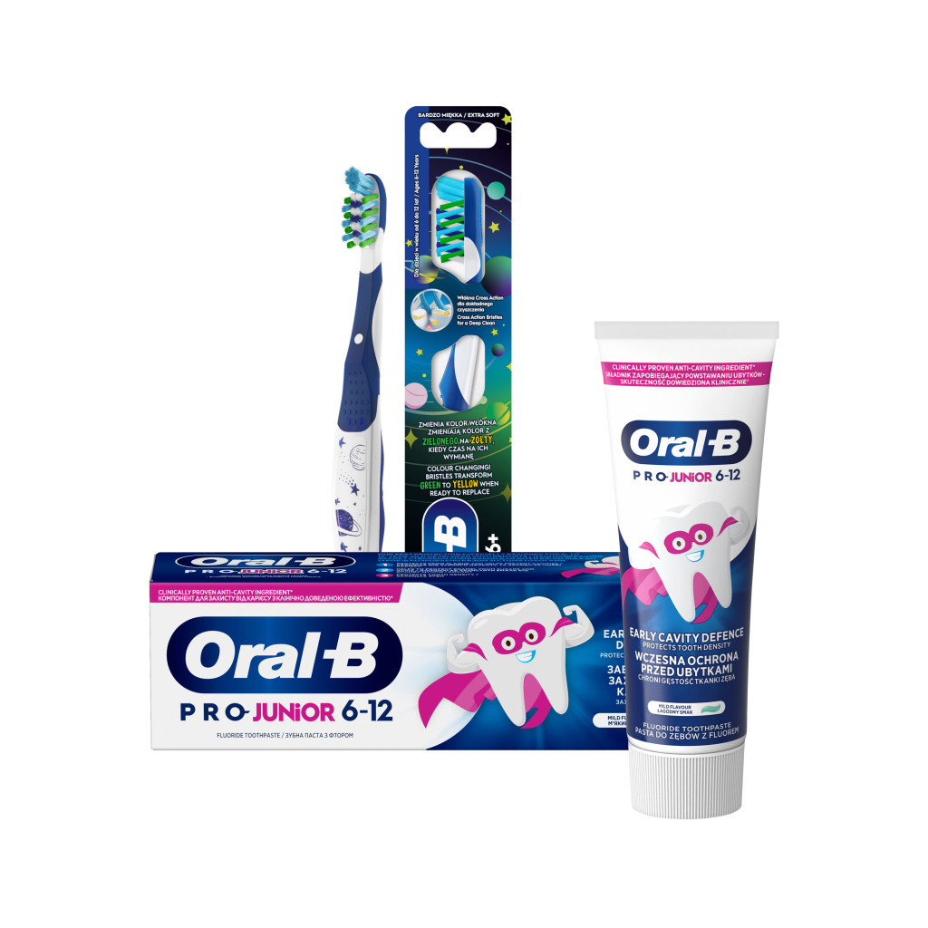 Oral-B Junior fogkefe + fogkrém 6-12 éveseknek