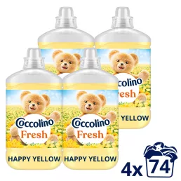   Coccolino Fresh Happy Yellow öblítő 4x1702 ml (296 mosás)