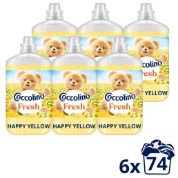   Coccolino Fresh Happy Yellow öblítő 6x1702 ml (444 mosás)