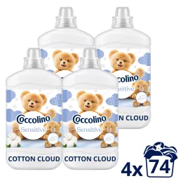   Coccolino Sensitive Cotton Cloud öblítő 4x1702 ml (296 mosás)
