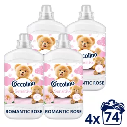   Coccolino Sensitive Romantic Rose öblítő 4x1702 ml (296 mosás)