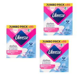   Libresse Dailies Fresh & Protect Regular tisztasági betét (3x80 db)
