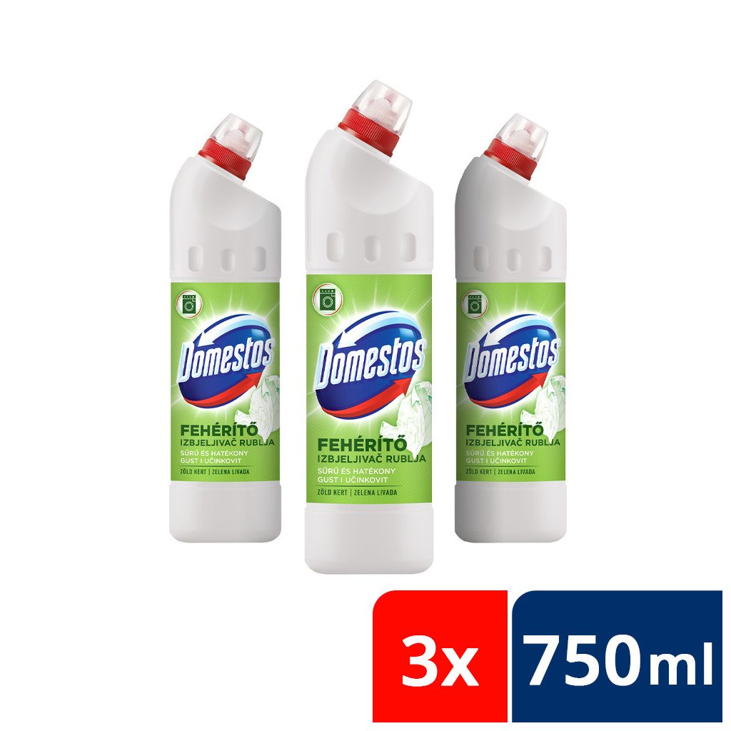 Domestos fehérítő, zöldkert (3x750 ml)
