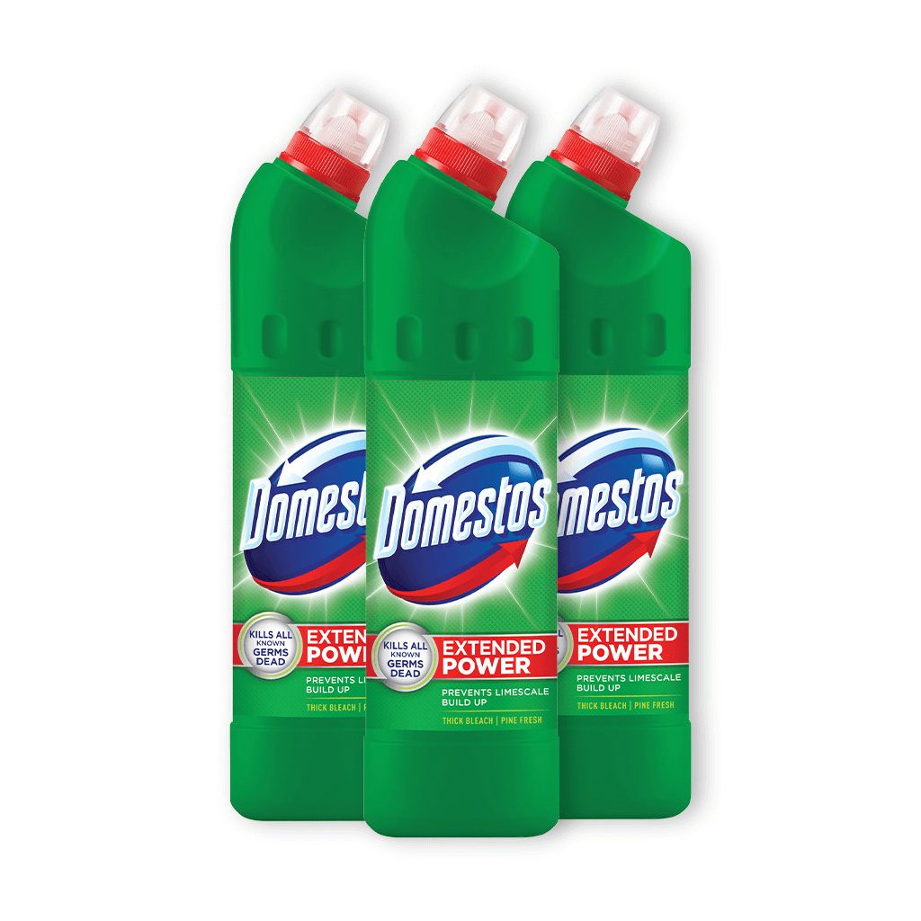 Domestos Extended Power fertőtlenítő hatású folyékony tisztítószer, pine (3x750 ml)
