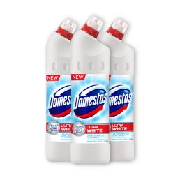   Domestos Extended Power fertőtlenítő hatású folyékony tisztítószer, white & shine (3x750 ml)