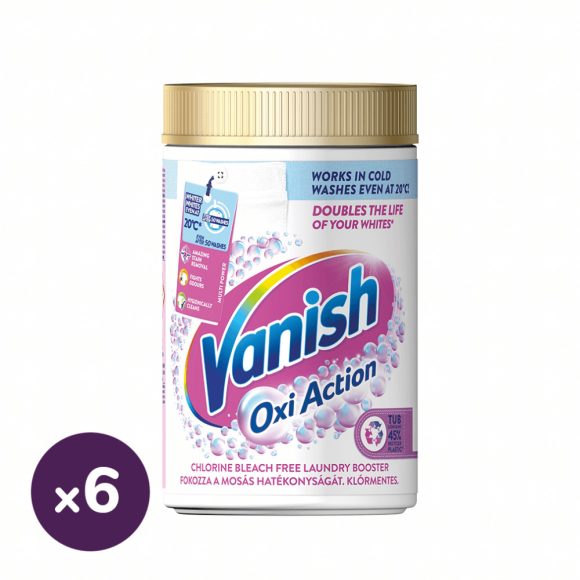 Vanish Oxi Action folteltávolító és fehérítő por (6x625 g)