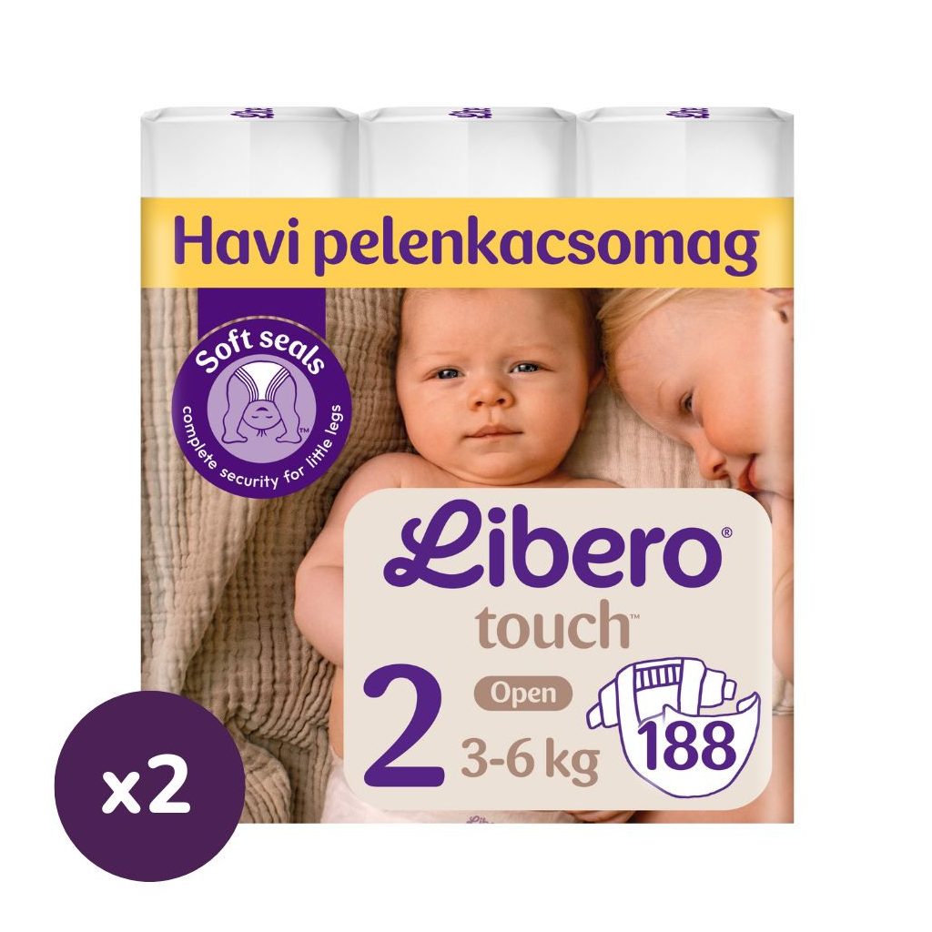 Libero Touch 2 pelenka, 3-6 kg, HAVI PELENKACSOMAG 376 db