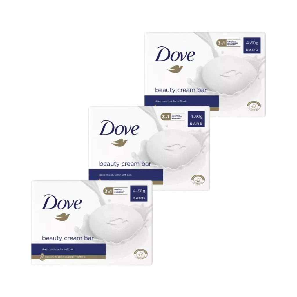 Dove szépségápoló krémszappan (3x4x90 g)