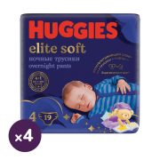   Huggies Elite Soft Overnights Pants éjszakai bugyipelenka 4, 9-14 kg, 76 db