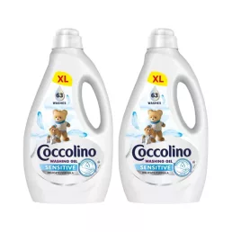 Coccolino Sensitive mosógél 2x2,52 liter (128 mosás)
