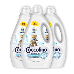   INGYENES SZÁLLÍTÁS - Coccolino Mosógél Sensitive 3x2,52 liter (189 mosás)