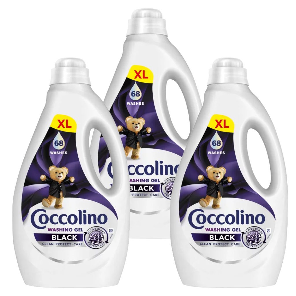 Coccolino Mosógél sötét ruhákhoz 3x2,72 liter (204 mosás)