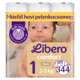Libero Comfort pelenka 1, 2-5 kg, HAVI PELENKACSOMAG 344 db