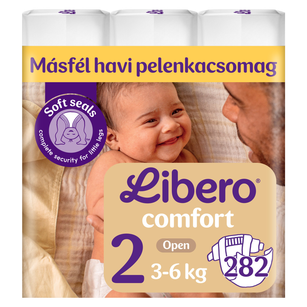 Libero Comfort 2 pelenka, 3-6 kg, 282 db