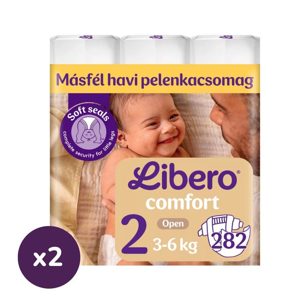 Libero Comfort 2 pelenka, 3-6 kg, 564 db