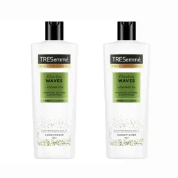   TRESemmé Flawless Waves hajbalzsam hullámos és göndör hajra (2x400 ml) + AJÁNDÉK hajturbán