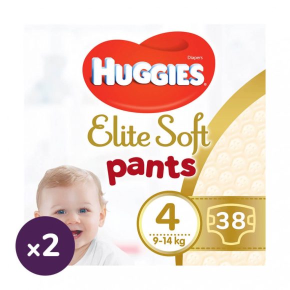 Huggies Elite Soft bugyipelenka 4, 8-14 kg, 76 db