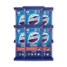   Domestos higiénikus törlőkendő óceán illattal (6x60 db)