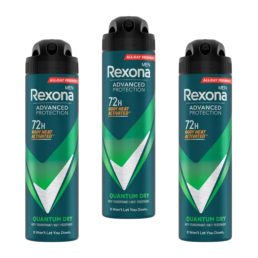  Rexona Men Advanced Protection Quantum Dry izzadásgátló aeroszol (3x150 ml)