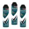 Rexona Men Advanced Protection Invisible Black&White izzadásgátló aeroszol (3x150 ml)