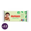 Huggies Natural Care nedves törlőkendő 12x56 db