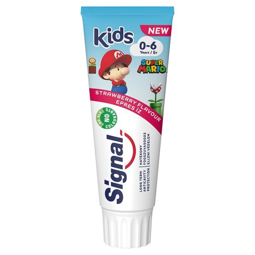 Signal Kids gyermekfogkrém, eper ízű 0-6 év (3x75 ml)