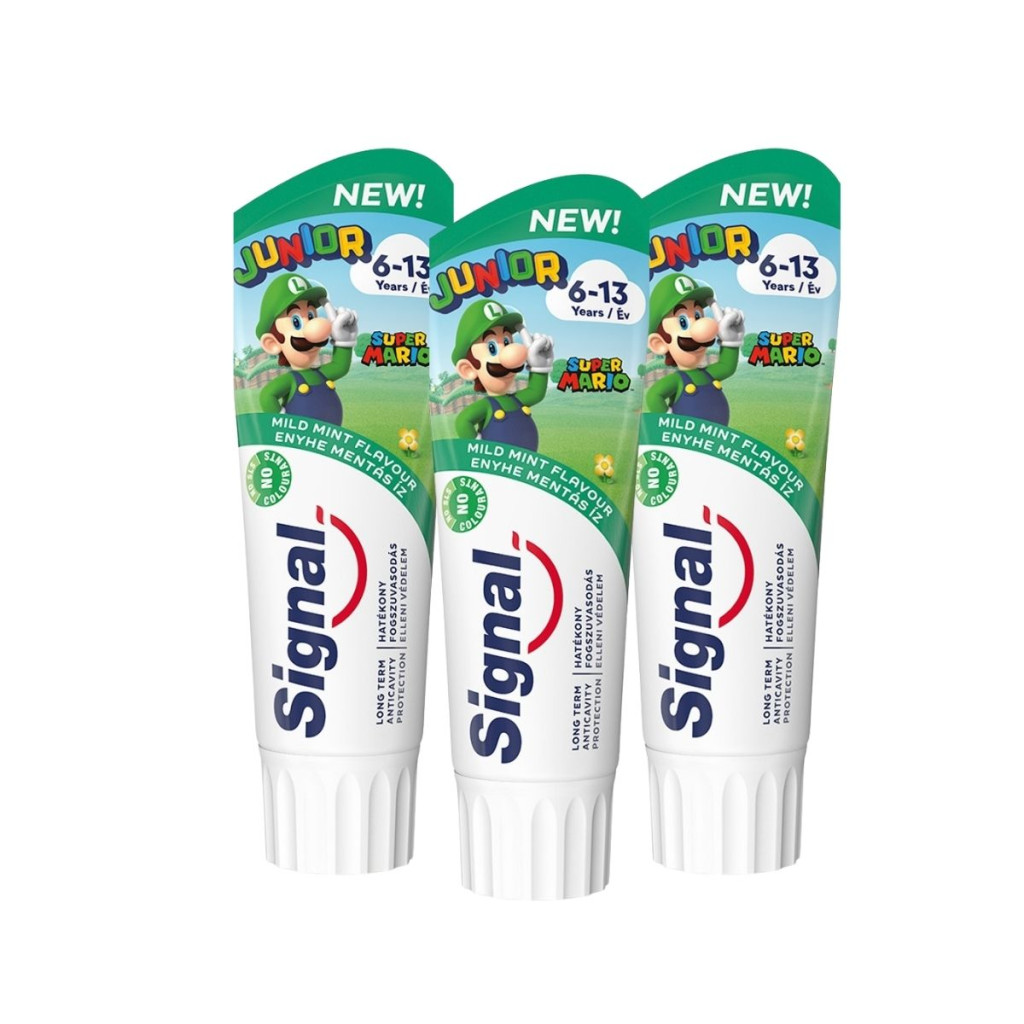 Signal Junior fogkrém, Mentás (3x75 ml)