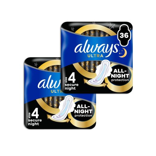 Always Ultra Secure Night betét 4-es méret (2x36 db)
