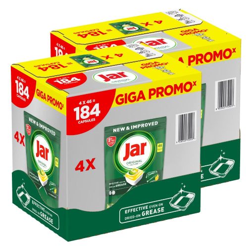 INGYENES SZÁLLÍTÁS - Jar Lemon Original All in One mosogatókapszula (2x184 db)