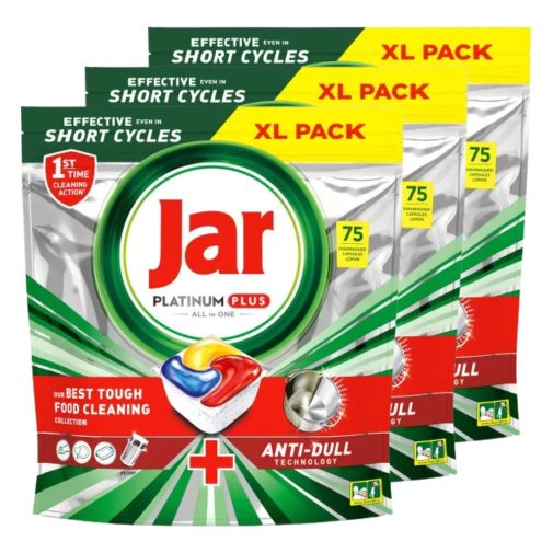 INGYENES SZÁLLÍTÁS - Jar Platinum Plus mosogatógép tabletta (3x75 db)