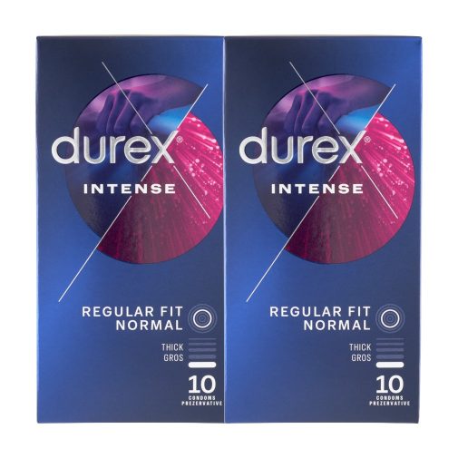 Durex Intense bordázott és pontozott óvszer (2x10 db)