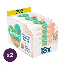   INGYENES SZÁLLÍTÁS - Pampers Harmonie Protect & Care nedves törlőkendő (2x18x44 db)
