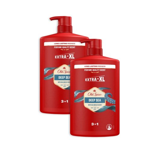 Old Spice Deep Sea 3 az 1-ben Tusfürdő és Sampon (2X1000 ml)