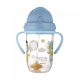 Canpol babies Cseppmentes szívószálas itatópohár nehezékkel, 270 ml, 6 hó+ (kék) + ajándék ülőpárna