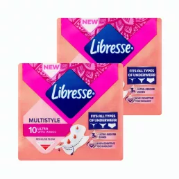   Libresse Ultra Multistyle szárnyas egészségügyi betét, minden fehérneműhöz (2x10 db)