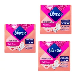   Libresse Ultra Multistyle szárnyas egészségügyi betét, minden fehérneműhöz (3x10 db)