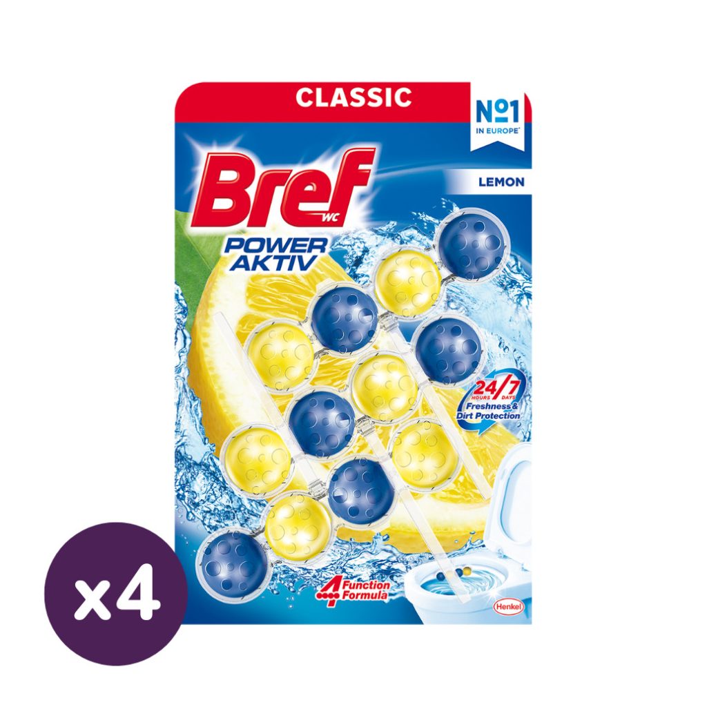 Bref Power Aktiv Lemon toalett frissítő (12x50 g)