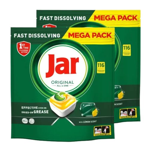 INGYENES SZÁLLÍTÁS - Jar All in One mosogatókapszula (2x116 db)