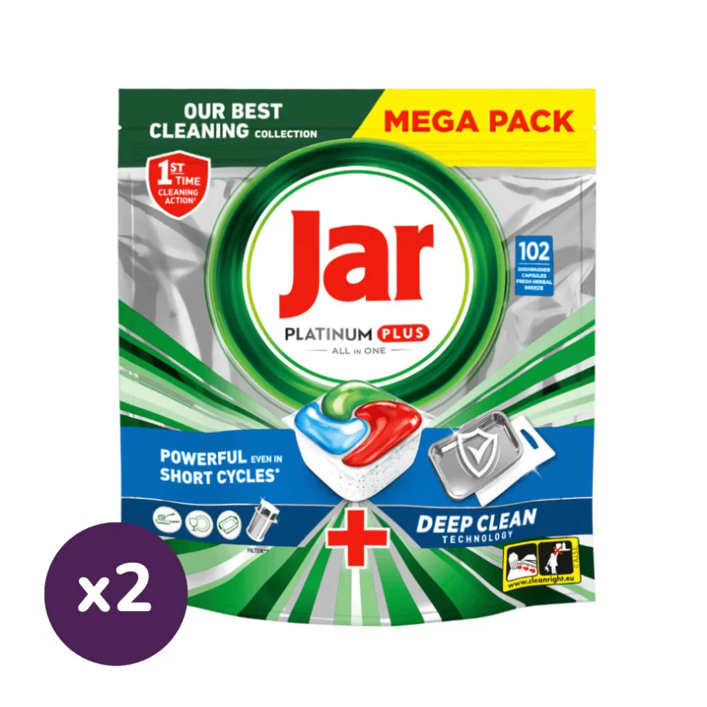 Jar Platinum Plus All in One Fresh Herbal Breeze mosogatókapszula (204 db)
