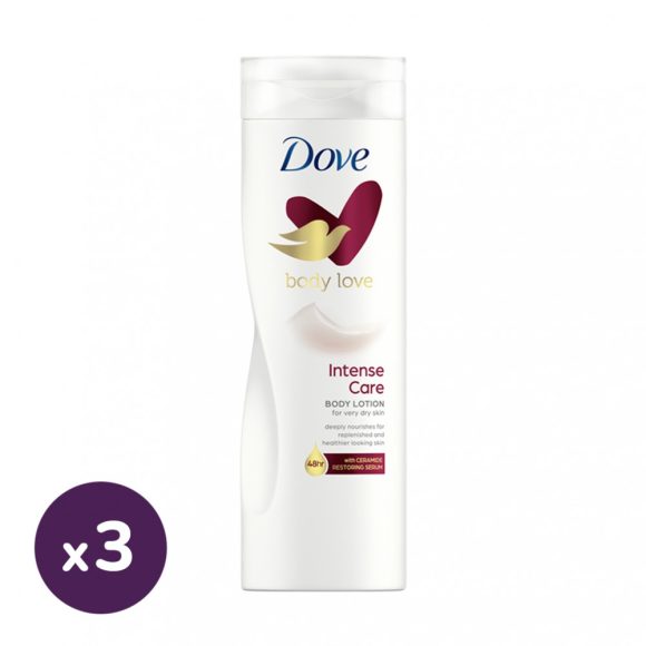 Dove Intense Care testápoló nagyon száraz bőrre 3x400 ml