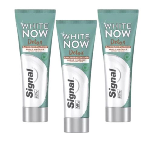 Signal White Now Detox Coconut fogkrém (3x75 ml)