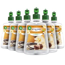   Air Wick Active Fresh Automata Légfrissítő spray utántöltő, Édes vanília és shea vaj (6x228 ml)