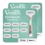 Gillette Venus Delux Smooth Sensitive Női Borotva, 9 db Borotvabetéttel (2 db)