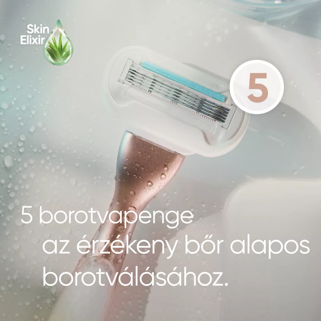 Gillette Venus Delux Smooth Sensitive Női Borotva, 9 db Borotvabetéttel (2 db)