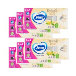   Zewa Deluxe Spirit of Tea 3 rétegű illatosított papírzsebkendő (6x90 db)