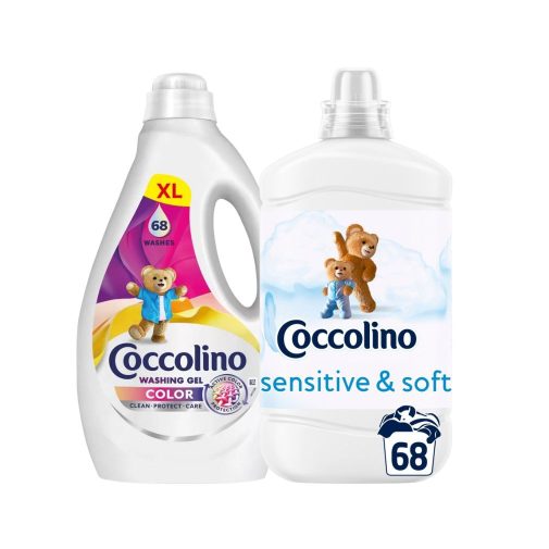 Coccolino havi mosás csomag Sensitive Pure öblítővel