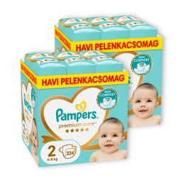  INGYENES SZÁLLÍTÁS - Pampers Premium Care pelenka 2, 4-8 kg, HAVI PELENKACSOMAG 1+1 448 db 