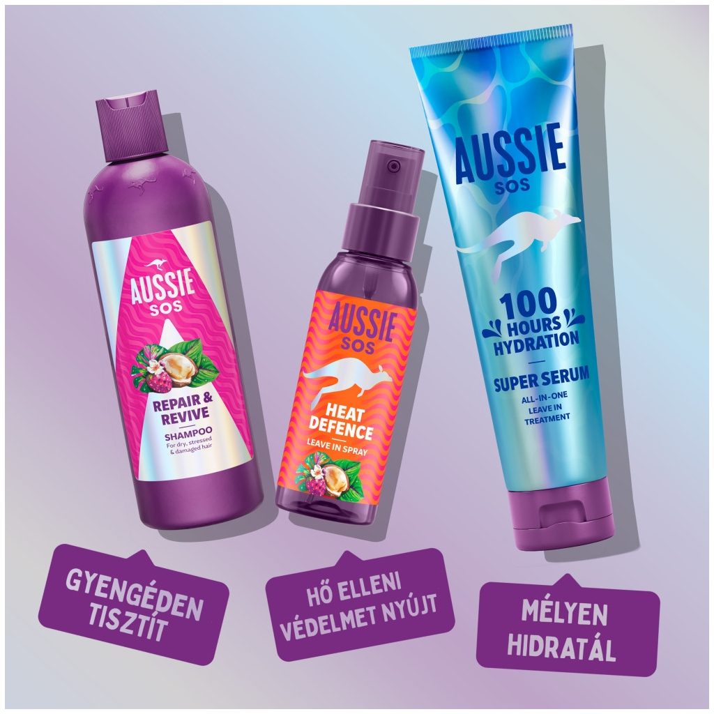 Aussie SOS Heat Protector hajápoló szérum (2x100 ml)