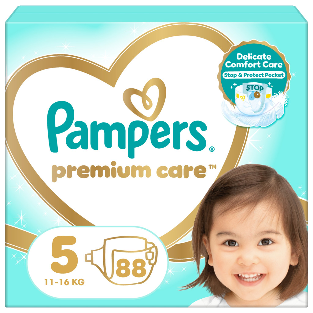 INGYENES SZÁLLÍTÁS - Pampers Premium Care pelenka 5, 11-16 kg, HAVI PELENKACSOMAG 1+1, 296 db