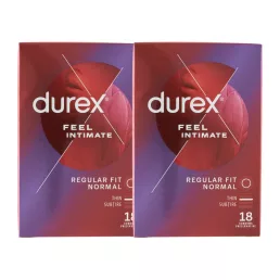 Durex Feel Intimate vékonyfalú óvszer (2x18 db)